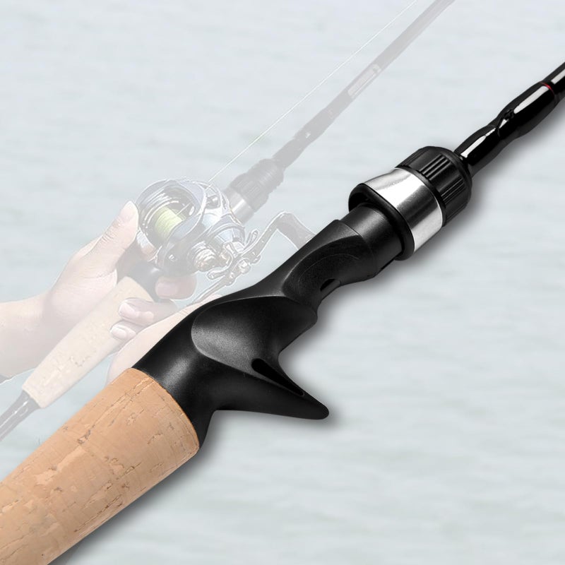 Fiblink 4 Pieces Travel Casting Rod Graphite Baitcasting Fishing Rod Portable Fishing Rod Baitcaster (6'6'' Medium) - Image 3